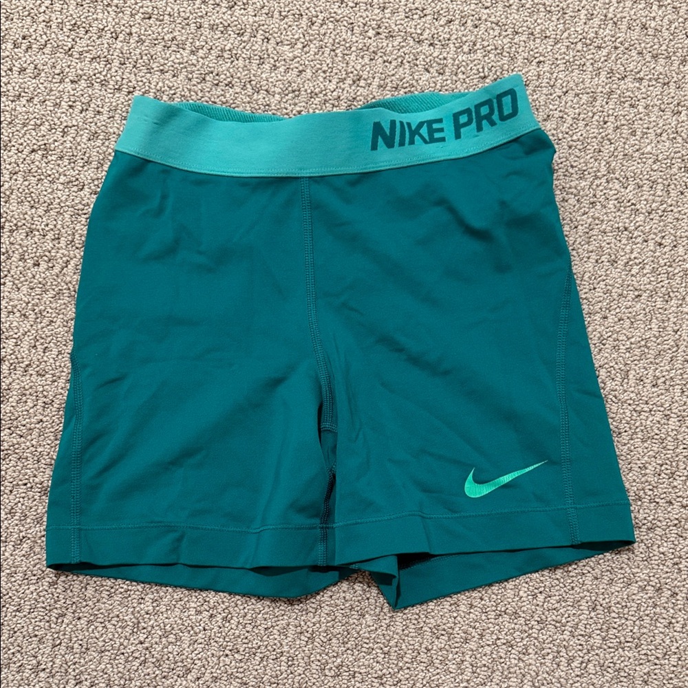 Nike Pro Green Athletic Shorts